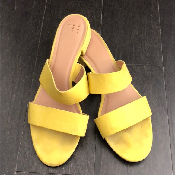 a new day Shoes - A NEW DAY Target Kyrielle Yellow Sandals
